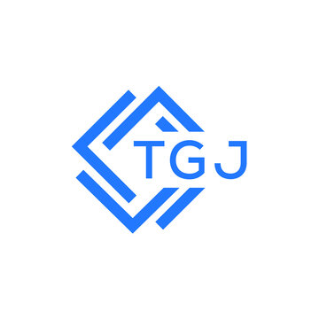 TGJ technology letter logo design on white  background. TGJ creative initials technology letter logo concept. TGJ technology letter design.
