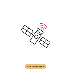 satellite icons  symbol vector elements for infographic web