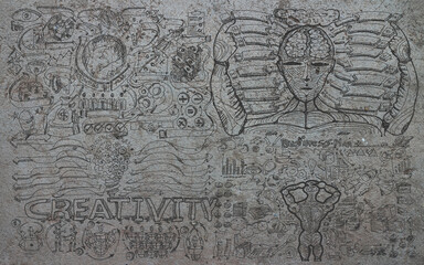 Sketch plan Business icon various - think creativity modern Idea and Concept illustration