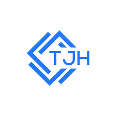 TJH technology letter logo design on white  background. TJH creative initials technology letter logo concept. TJH technology letter design.