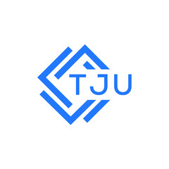 TJU technology letter logo design on white  background. TJU creative initials technology letter logo concept. TJU technology letter design.