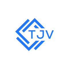 TJV technology letter logo design on white  background. TJV creative initials technology letter logo concept. TJV technology letter design.