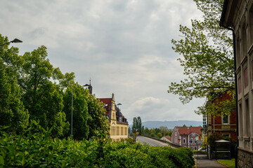 Obraz premium view of the old town Hospital 