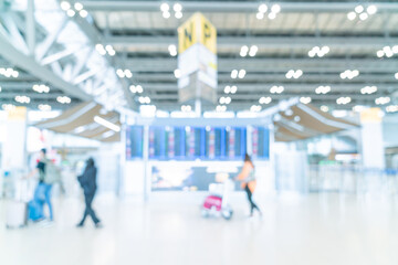 abstract blur airport terminal for background