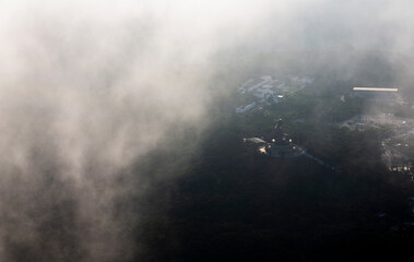 Obraz premium big buddha in the foggy day