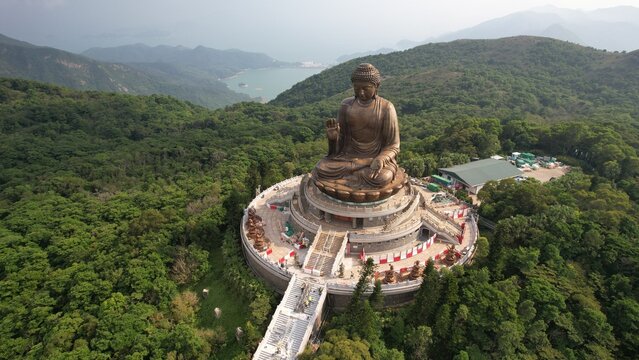 big buddha statue in Lantau island