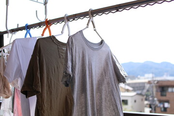何気ない日常の洗濯物の風景