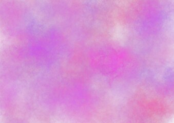 Abstract art background light purple and white colors. Watercolor painting on canvas with soft lilac gradient.