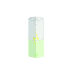 Vector image of an ordinary battery
