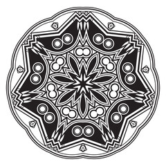 Mandalas for coloring book. Decorative round ornaments