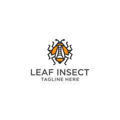 Insect logo vector icon design template