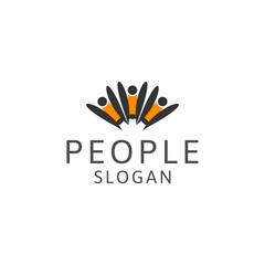 People logo vector icon design template