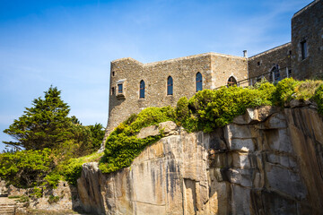 Fototapeta na wymiar Fortress on Chausey island, Brittany, France