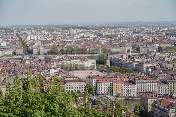 Fototapeta na wymiar View over Lyon, France.