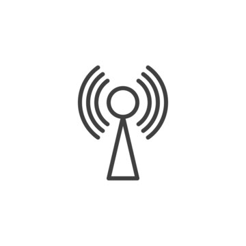 Wireless Signal Line Icon