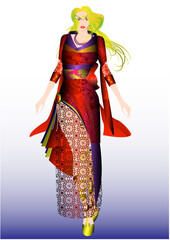 女性、モデル、ファッション、ドレス