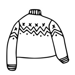 winter clothes elements: sweater