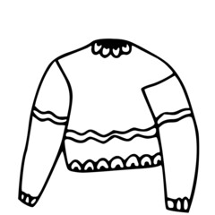 winter clothes elements: sweater