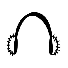 winter clothes elements: warm headphones