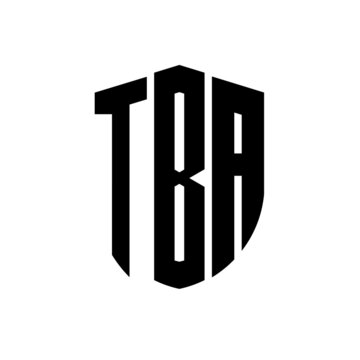 TBA letter logo design. TBA modern letter logo with black background. TBA creative  letter logo. simple and modern letter logo. vector logo modern alphabet font overlap style. Initial letters TBA 