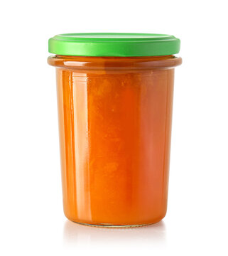 a jar of apricot jam