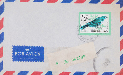 luftpost airmail avion flugzeug plane briefumschlag envelope vintage retro alt old vogel bird...