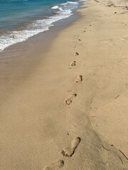 footprints in the sand