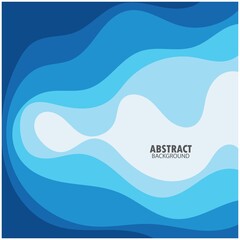ABSTRACT WAVE BACKGROUND DESIGN WITH BLUE COMBINATION VECTOR