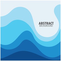 ABSTRACT WAVE BACKGROUND DESIGN WITH BLUE COMBINATION VECTOR