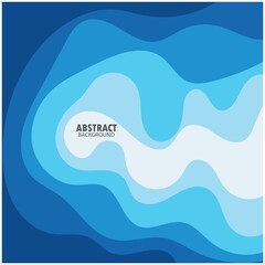 ABSTRACT WAVE BACKGROUND DESIGN WITH BLUE COMBINATION VECTOR