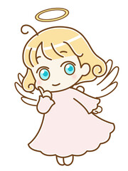 天使　ぶりっこ　ピンク