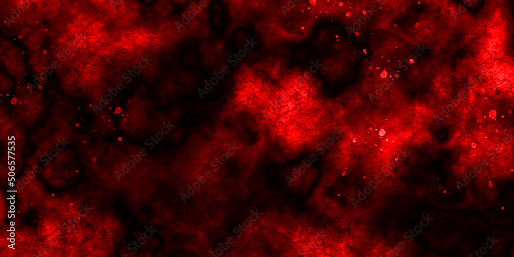 Wall mural abstract smoke frame and space,black background. abstract red dust splattered on black background. r