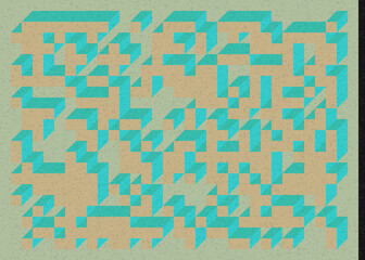 Implementation of Edward Zajec’s “Il Cubo” from 1971. Essentially a Truchet tile set of 8 tiles and rules for placement art illustration