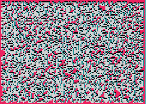 Implementation of Edward Zajec&rsquo;s &ldquo;Il Cubo&rdquo; from 1971. Essentially a Truchet tile set of 8 tiles and rules for placement art illustration