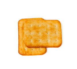 Crackers or biscuits. Cookies isolated