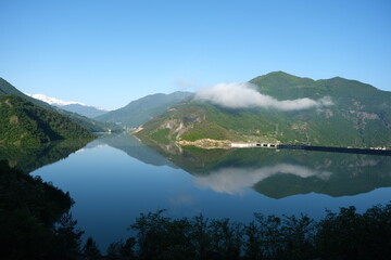 Obraz premium The is Artvin Borçka Muratlı barrage beautiful tourism place..turkey