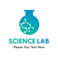 science lab logo template illustration