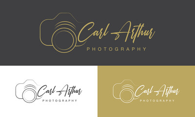 Camera photography logo icon vector template
