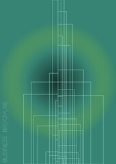 Minimal Minimal Geometric Vector Poster Design with Lines and Gradient Colorful Circles. Collection of Abstract Backgrounds for Covers, Flyers, Templates, Booklets, Cards, Brochures, Branding, etc.