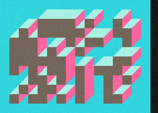 Implementation of Edward Zajec&rsquo;s &ldquo;Il Cubo&rdquo; from 1971. Essentially a Truchet tile set of 8 tiles and rules for placement art illustration
