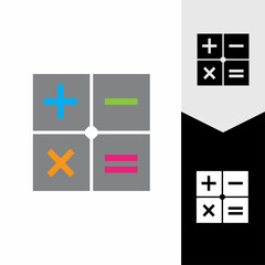 Calculator vector icon template background