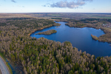 landscape with lake