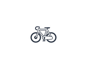 Fototapeta premium Bicycle vector flat emoticon. Isolated Bike illustration. Push Bike icon