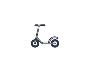 Fototapeta premium Kick Scooter vector flat emoticon. Isolated Scooter illustration. Scooter icon