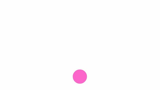 Animated pink icon of Wi-Fi. Looped video. Vector illustration isolated on white background.