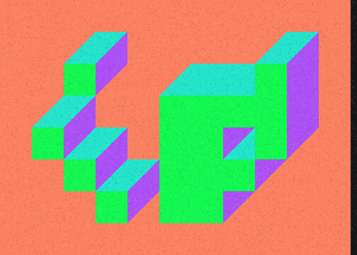 Implementation of Edward Zajec&rsquo;s &ldquo;Il Cubo&rdquo; from 1971. Essentially a Truchet tile set of 8 tiles and rules for placement art illustration