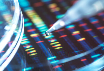 Genetic research, conceptual image