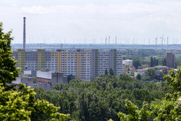 View of Bratislava's commie blocks from the castle hill