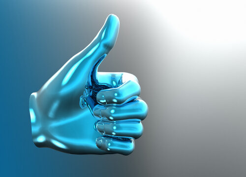 Thumbs up symbol, illustration