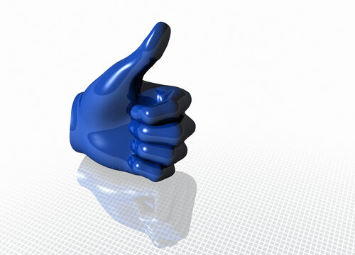 Thumbs up symbol, illustration